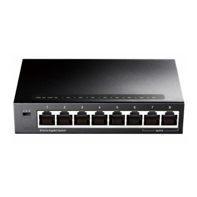 Cudy GS108 metalni 8-Port Gbit desktop Switch, 8x RJ45 10/100/1000 (Alt.1008D)