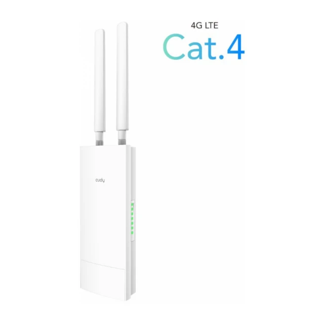 Cudy LT500 Outdoor 4G LTE Cat 4 AC1200 Wi-Fi Route, Nano SIM Slot, 10/100 Mbps WAN/LAN