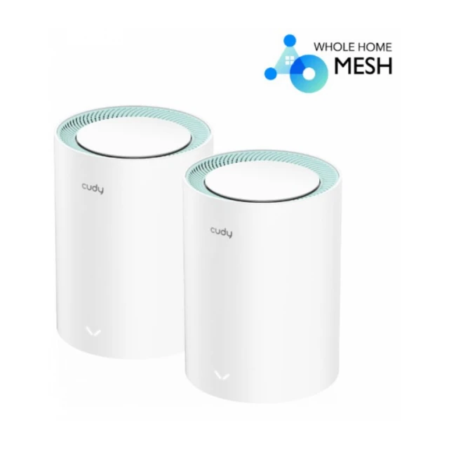 Cudy M1300 2-pack AC1200 Dual Band 2.4Ghz+5Ghz WiFi MESH, GiGABIT, 4x Antena 16MB/128DDR, 16/128mb