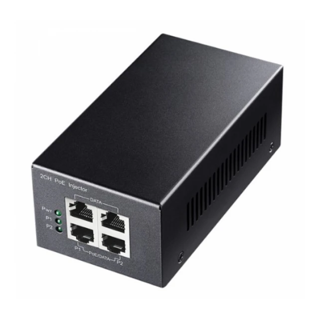 Cudy POE220 2x 30W Gigabit PoE+/PoE Injector, 802.3at/802.3af Standard, Data Power 100 Meters, Metal