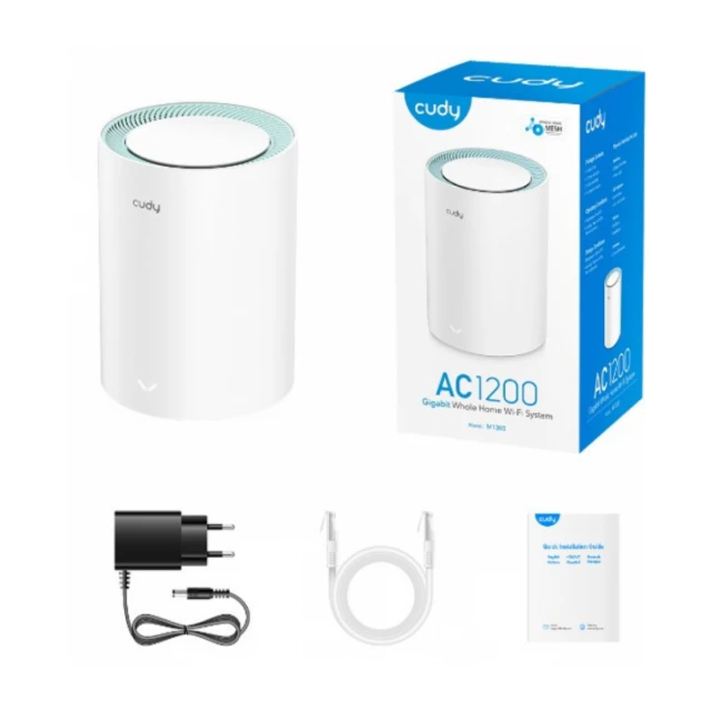 Cudy SET * WR300 N300 Wi-Fi Router + M1300 1-pack AC1200 MESH (3999)