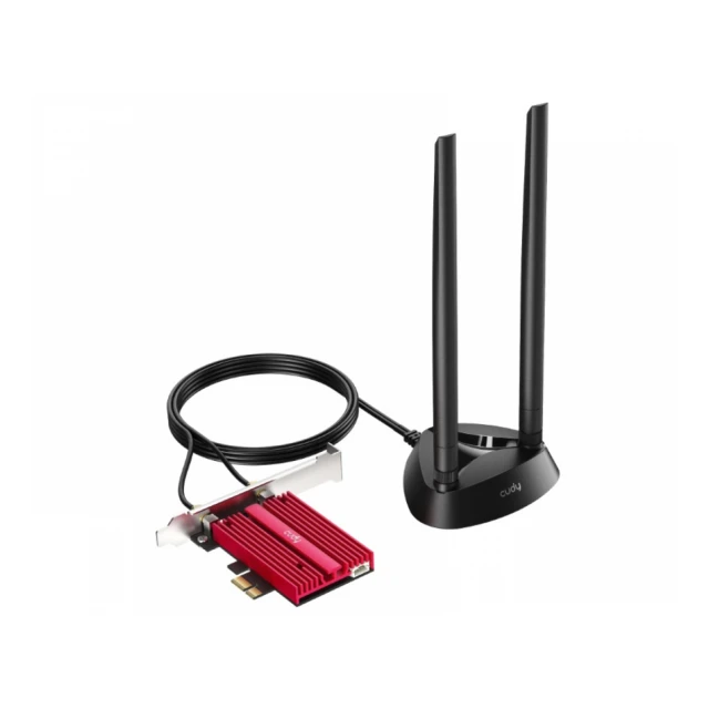 Cudy WE4000 AX5400 Wi-Fi 6/6E Bluetooth 5.2 PCIe Adapter, Tri-Band 2,4G/5G/6G, 2x5dBi Antenna