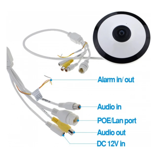 Dahua Kamera IPC-EW5541-AS, Panorama, IP, IC LED-10M, 5MP, sa mikrofonom, SD CARD, Heat Map funkcija