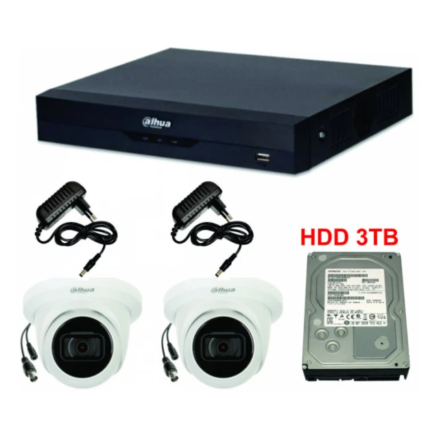 Dahua SET-13 * 2 kamere Full HD dome+dvr+hdd+napajanje 3TB Tehnicki pregled