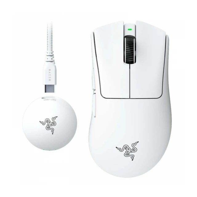 DeathAdder V4 Pro - Wireless Esports Gaming Mouse - White Edition - EU Packaging