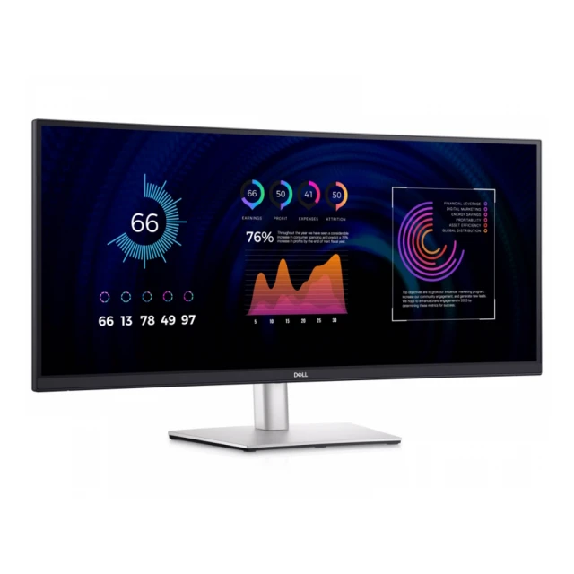 DELL 34 inch P3424WE WQHD USB-C Professional zakrivljeni IPS monitor 