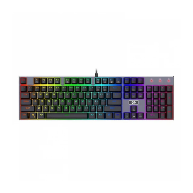 Devarajas K556RGB Mechanical Gaming Keyboard, Brown Switches - Black