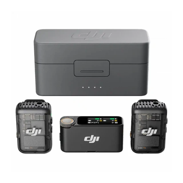 DJI Mic 2 Bežični mikrofon sa dva predajnika i jednim prijemnikom (2 TX + 1 RX) + Charging Case