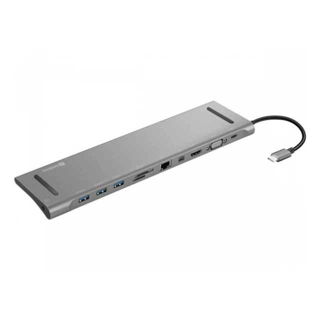 Docking station Sandberg AIO USB-C - HDMI/VGA/mini DP/LAN/3xUSB 3.0