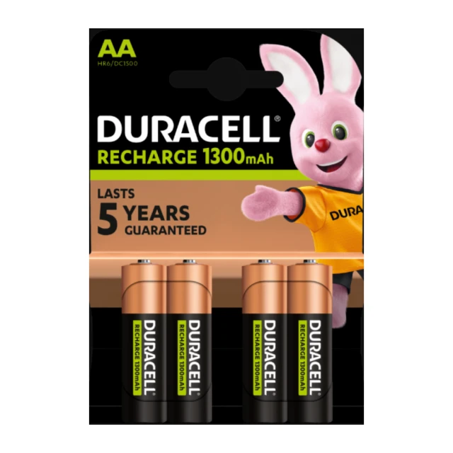 Duracell 1300mAh AA R3 MN2400, PAK4 CK,punjive NiMH baterije (rechargeable Duralock StayCharged 3g)