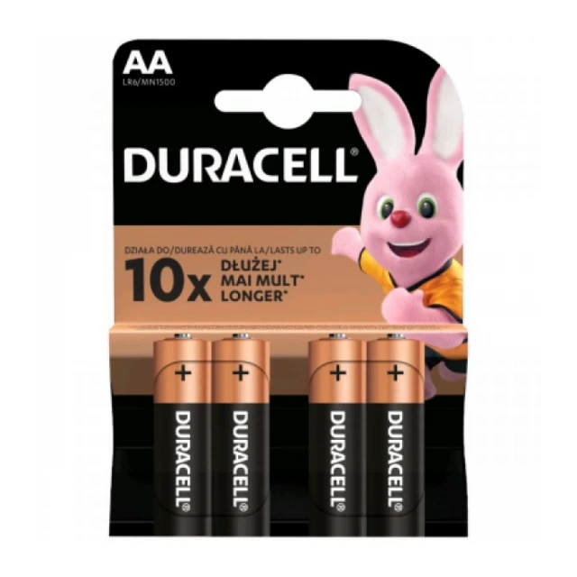 Duracell AA PAK4 CK, 1.5V LR6 MN1500, ALKALNE baterije duralock