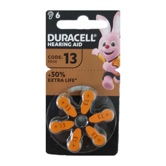 Duracell Hearing Aid ZA13 1,45V Baterija za slusni aparat PAK6 NEW