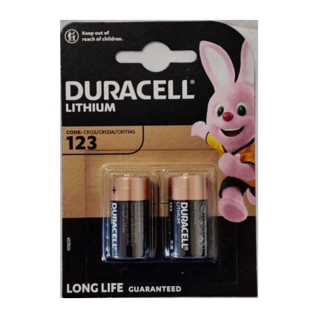 Duracell HPL 123, 3V, 140mAh, PAK2 CK, Litijum baterija 17x33,4mm