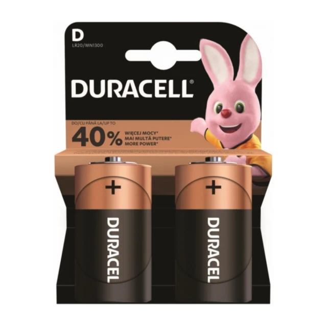 Duracell Tip D 1.5V LR20 MN1300, PAK2 CK, ALKALNE baterije - najdeblje