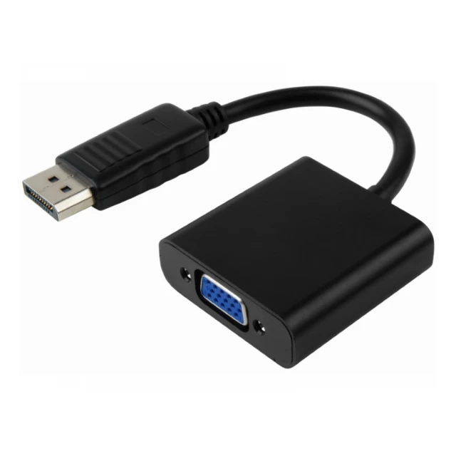 E-GREEN Adapter DisplayPort (M) - VGA D-sub (F) crni 