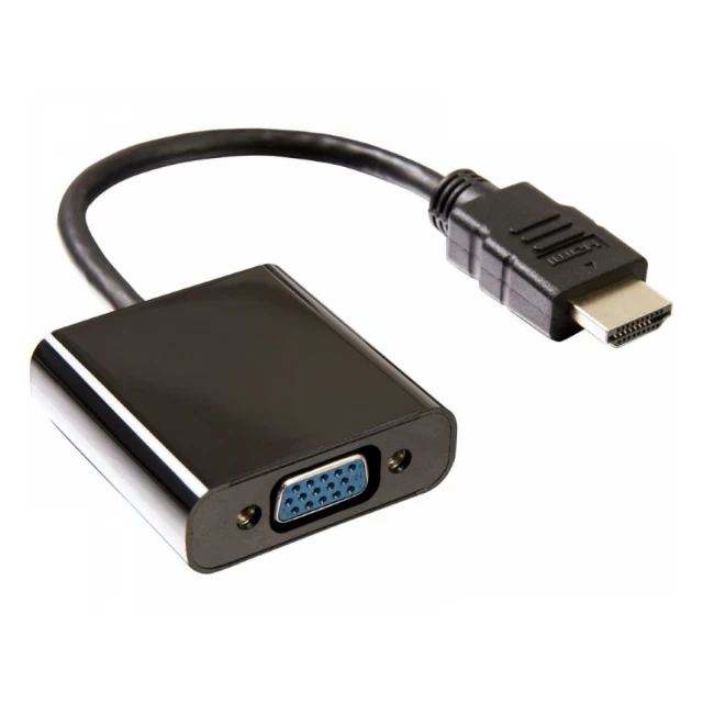 E-GREEN Adapter HDMI (M) - VGA D-sub (F) crni 