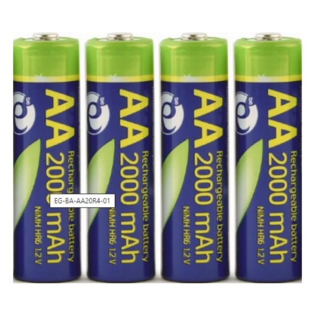 EG-BA-AA20R4-01 ENERGENIE 2000mAh AA, PAK4 CK, ready-to-use PUNJIVE NiM baterije (rec