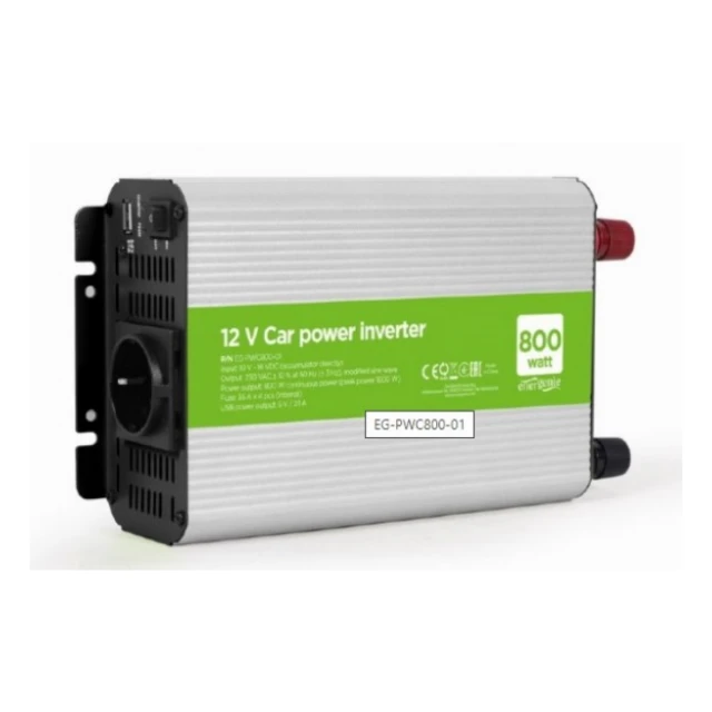 EG-PWC800-01 Gembird 12V Auto inverter DC/AC 800W+USB port