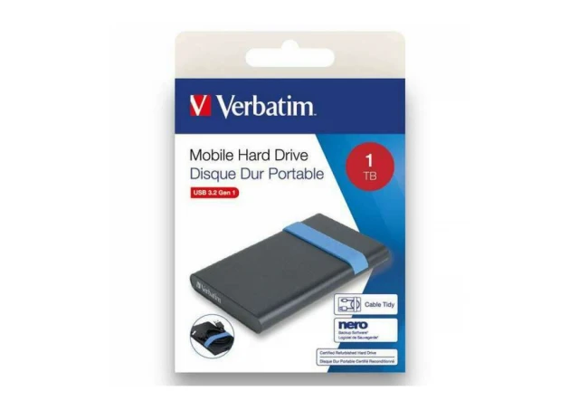 HARD DISK EKSTERNI 1TB VERBATIM 3.2 53112