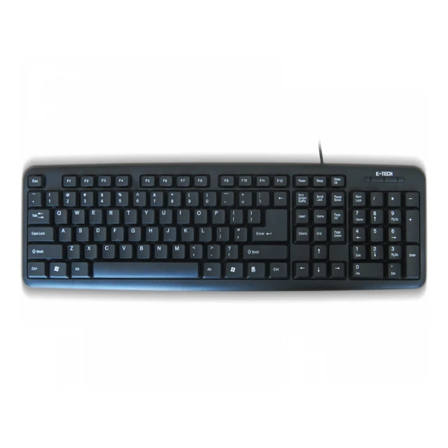 ETECH E-5050 USB US crna tastatura 