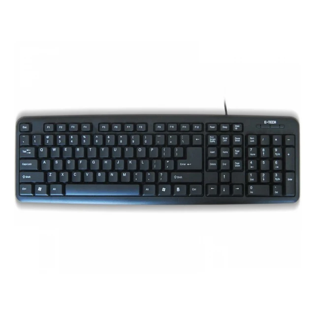 ETECH E-5050 USB YU crna tastatura 