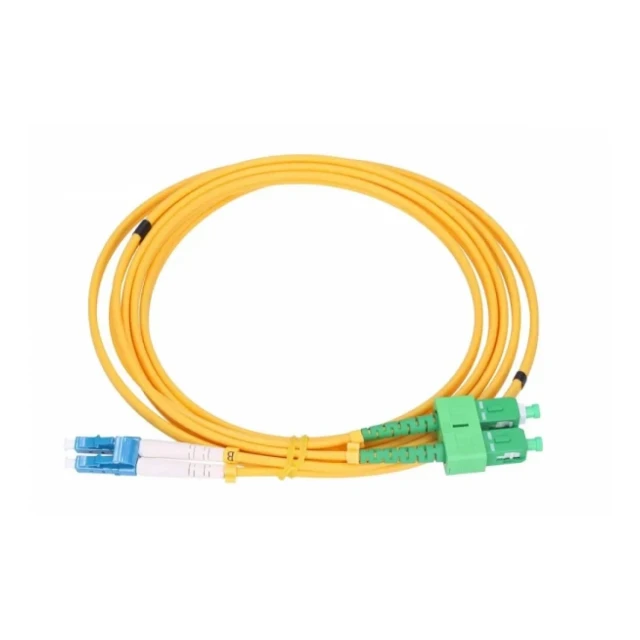 Extralink Patchcord LC/UPC-SC/APC SM Duplex 3.0mm 1.0m