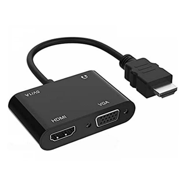 FAST ASIA Adapter-konvertor HDMI na HDMI+VGA+MICRO+AUDIO 