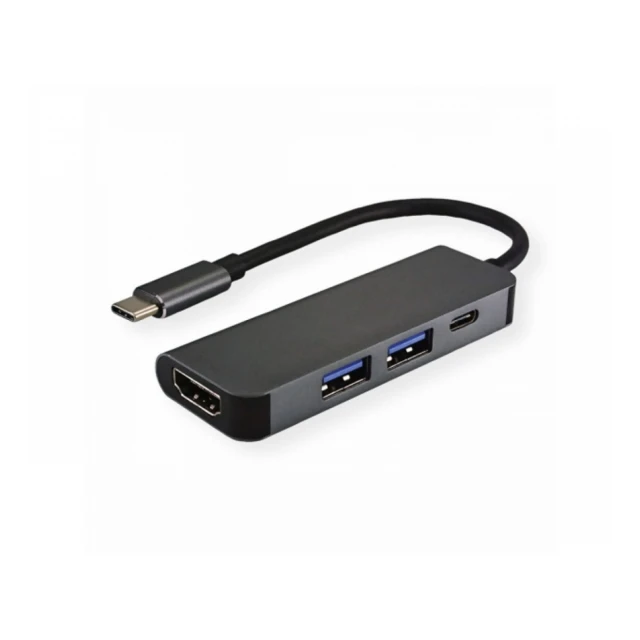 FAST ASIA Adapter-konvertor TIP C na HDMI+ 2xUSB 3.0+ TIP C 