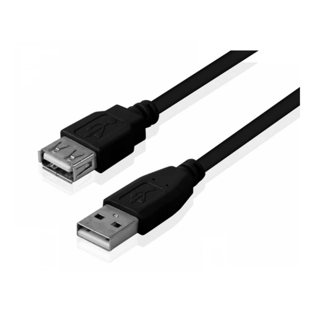 FAST ASIA Kabl USB A - USB A M/F (produžni) 3m crni 