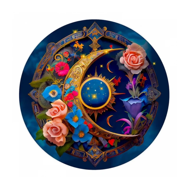 Flower Moon Wooden Puzzle XL (505 Pieces)