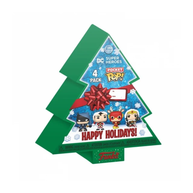 Funko Pocket POP: DC Holiday - Tree Holiday Box 4pcs.