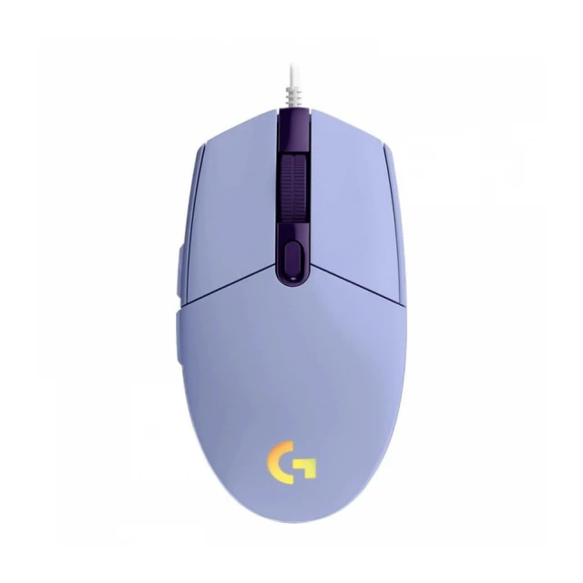 G102 Lightsync Gaming Wired Mouse, Lilac USB