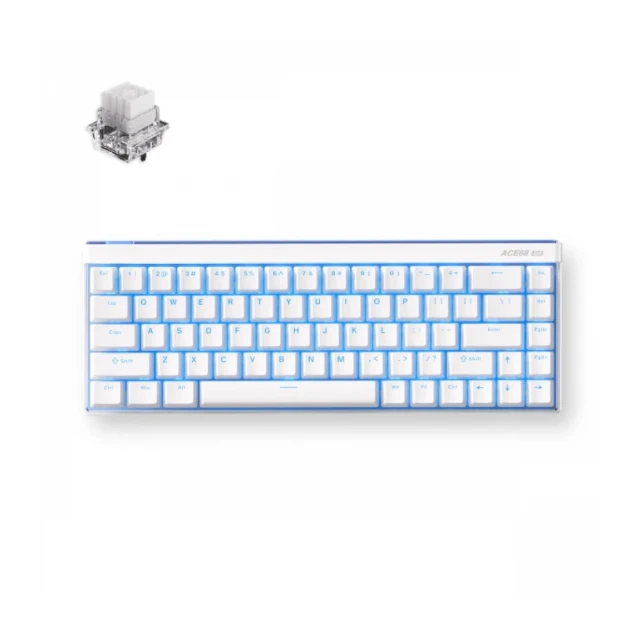 Gaming tastatura MCHOSE Ace 68 Air Ultra Esports Magnetic Switch snow white