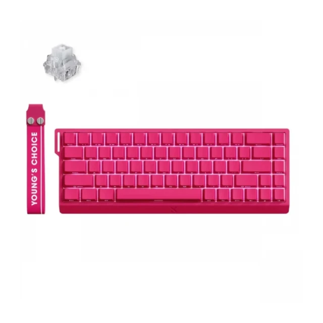 Gaming tastatura MCHOSE Ace 68 Hall Effect Magnetic Switch rose red
