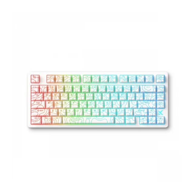 Gaming tastatura MCHOSE Jet 75 Hall Effect Magnetic Switch white topographic