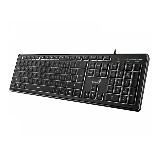 GENIUS SlimStar 820 Wireless USB US crna tastatura 