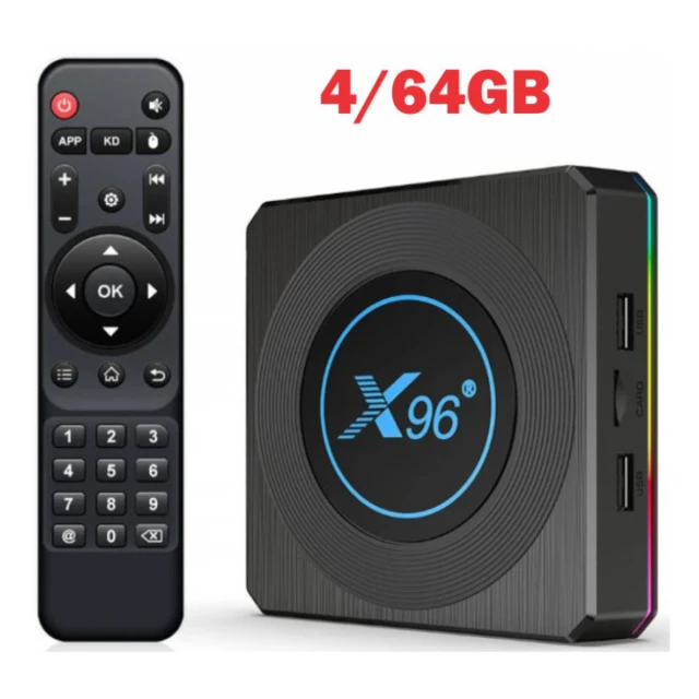 GMB-X96 X4 4/64GB smart TV box S905X4 quad, Mali-G31MP 8K, KODI Android 11.0