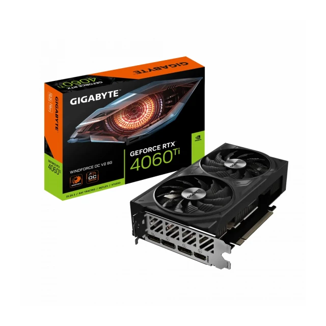 Graficka karta Gigabyte GeForce RTX 4060 Ti WINDFORCE OC V2  GDDR6 8GB 128 bit 2xDP/2xHDMI