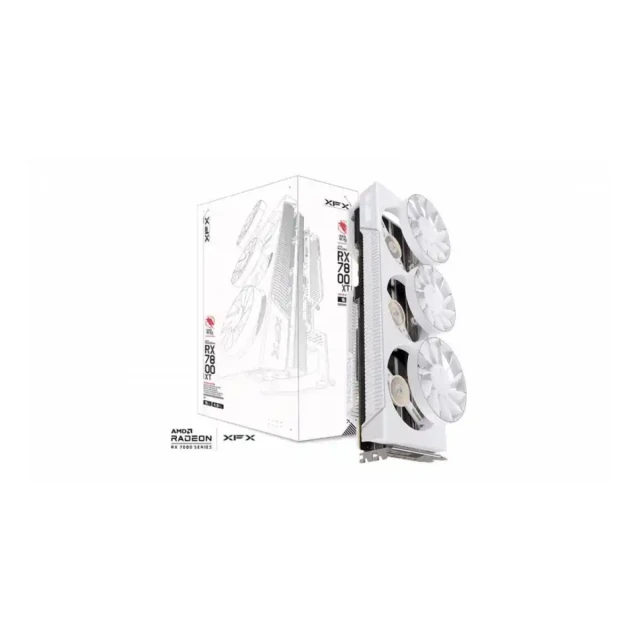 Graficka karta XFX Quicksilver AMD Radeon RX 7800 XT 16GB Magnetic Air White 256 bit 3xDP/HDMI