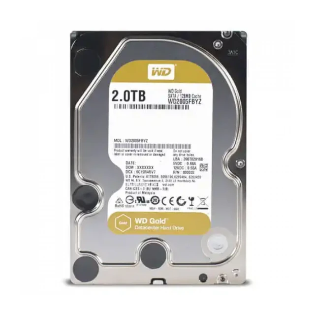 Hard disk 2TB SATA3 Western Digital 128MB WD2005FBYZ Gold