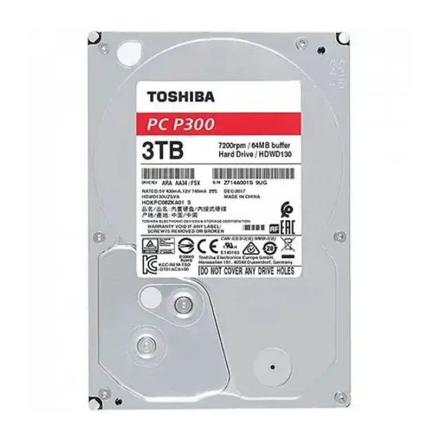 Hard disk 3TB SATA3 Toshiba 128MB HDWD130UZSVA P300