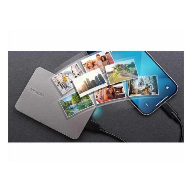 Hard disk Toshiba Canvio Flex HDTX220ESCAAH eksterni/2TB/2.5''/USB 3.2  warm silver