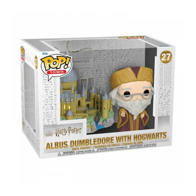 Harry Potter POP! Vinyl Town - Dumbledore W/Hogwarts