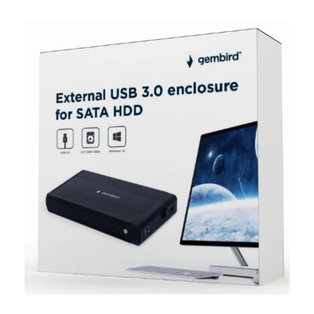 HDD 3.5 * 2TB SET USB 3.0 SATA eksterno kuciste + 2TB WD20EURX WD/ EE3-U3S-3 (4999)