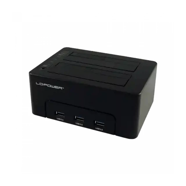 HDD DOCKING LC-DOCK-U3-HUB USB3.0 2x HDD/SSD + 3x USB3.0 HUB Black