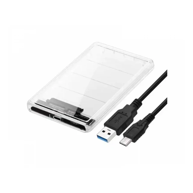 HDD Rack 2.5 SATA USB Tip C 3.0 Linkom Transparentni