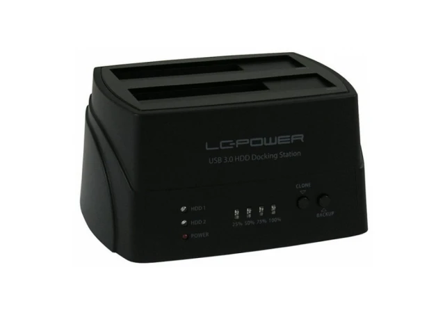 HDD DOCKING LC-DOCK-U3-III USB3.0 2x2.5/3.5" HDD/SSD Black