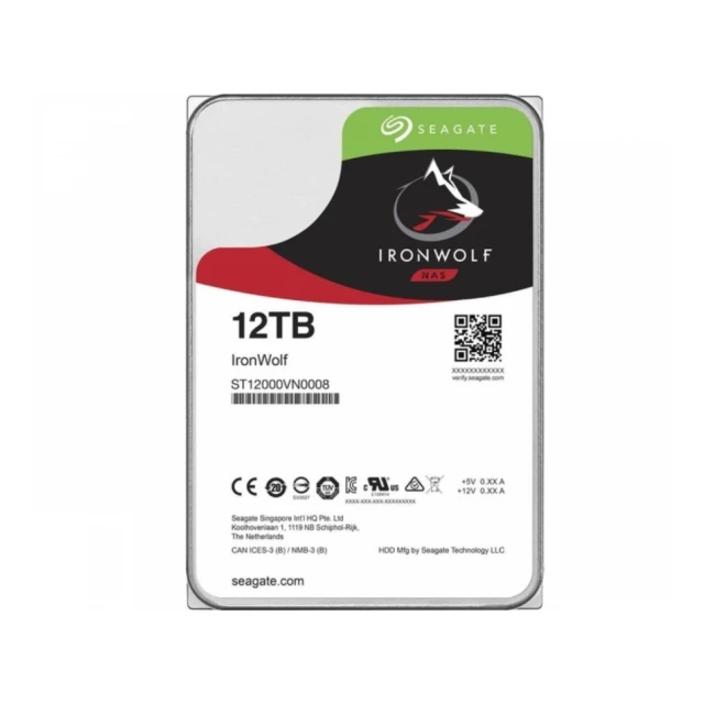 HDD Seagate 12TB IronWolf 7200rpm 256MB SATA3 ST12000VN0008