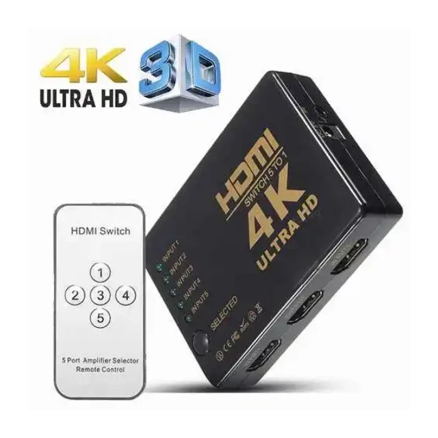 HDMI switch 5u1 HDS-006 4K Velteh sa daljinskim
