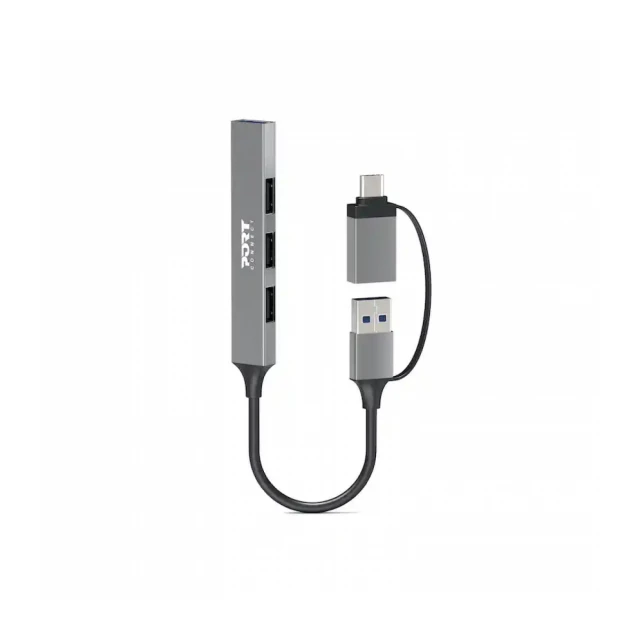 HUB Port Designs USB-C / USB-A  to 4 USB-A ports 480 Mbps SLIM
